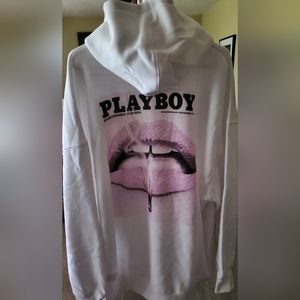Playboy x Missguided Oversized Lip Print Hoodie Dress US Size 4 NWT